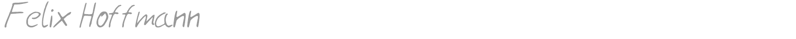 Felix Hoffmann font preview